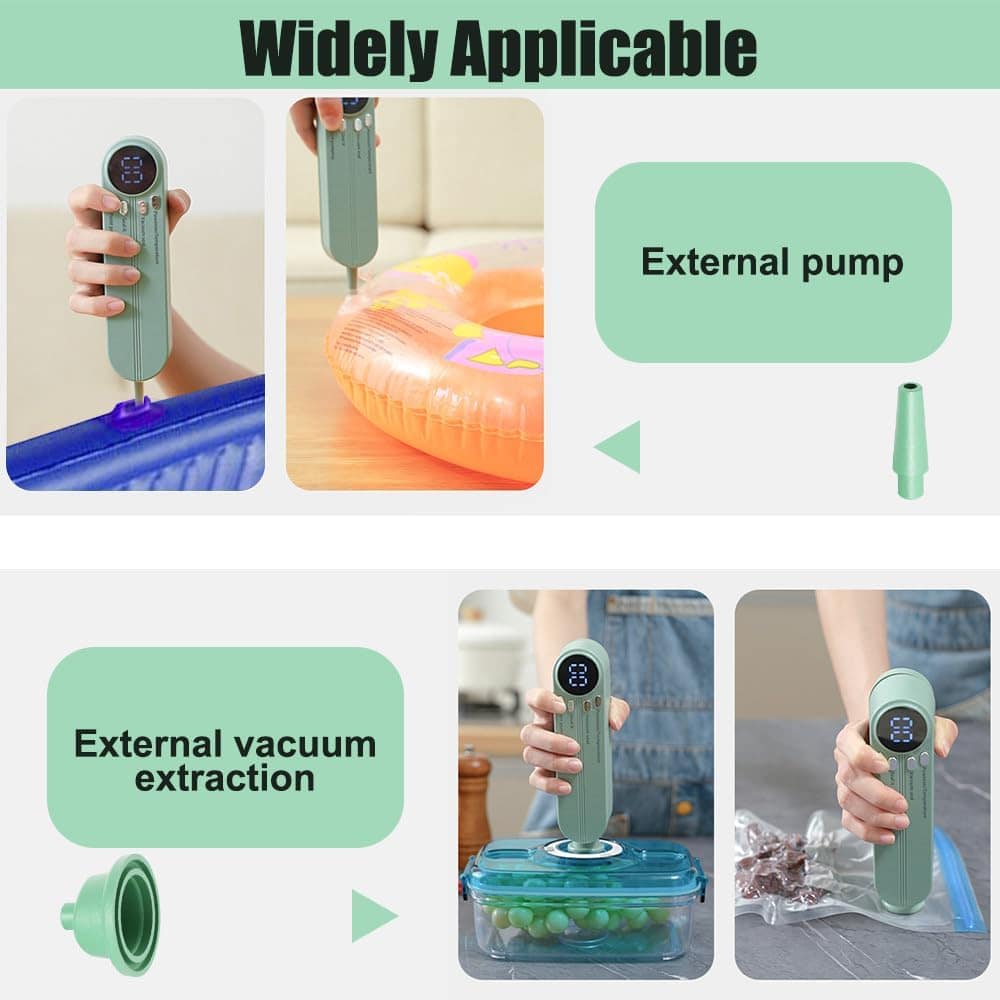 Mini seladora de bolsa, seladora a vácuo portátil sem fio co... - Image 6