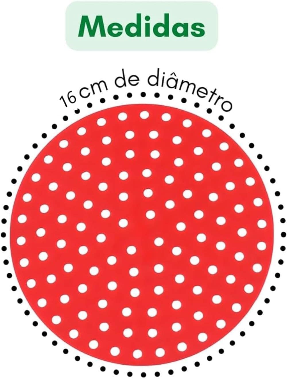 Tapete Forro Redondo de Silicone Antiaderente Para Cozimento... - Image 4