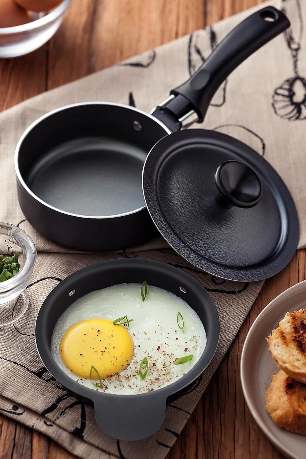 Frigideira para ovo poché de alumínio com revestimento inter... - Image 6