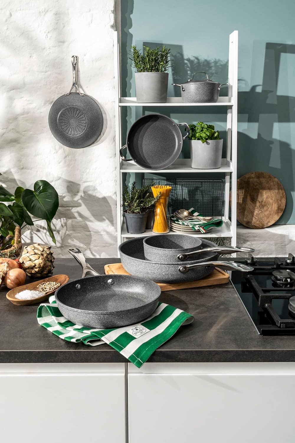 Frigideira Antiaderente de Alumínio Ballarini Granitium 24CM - Image 6