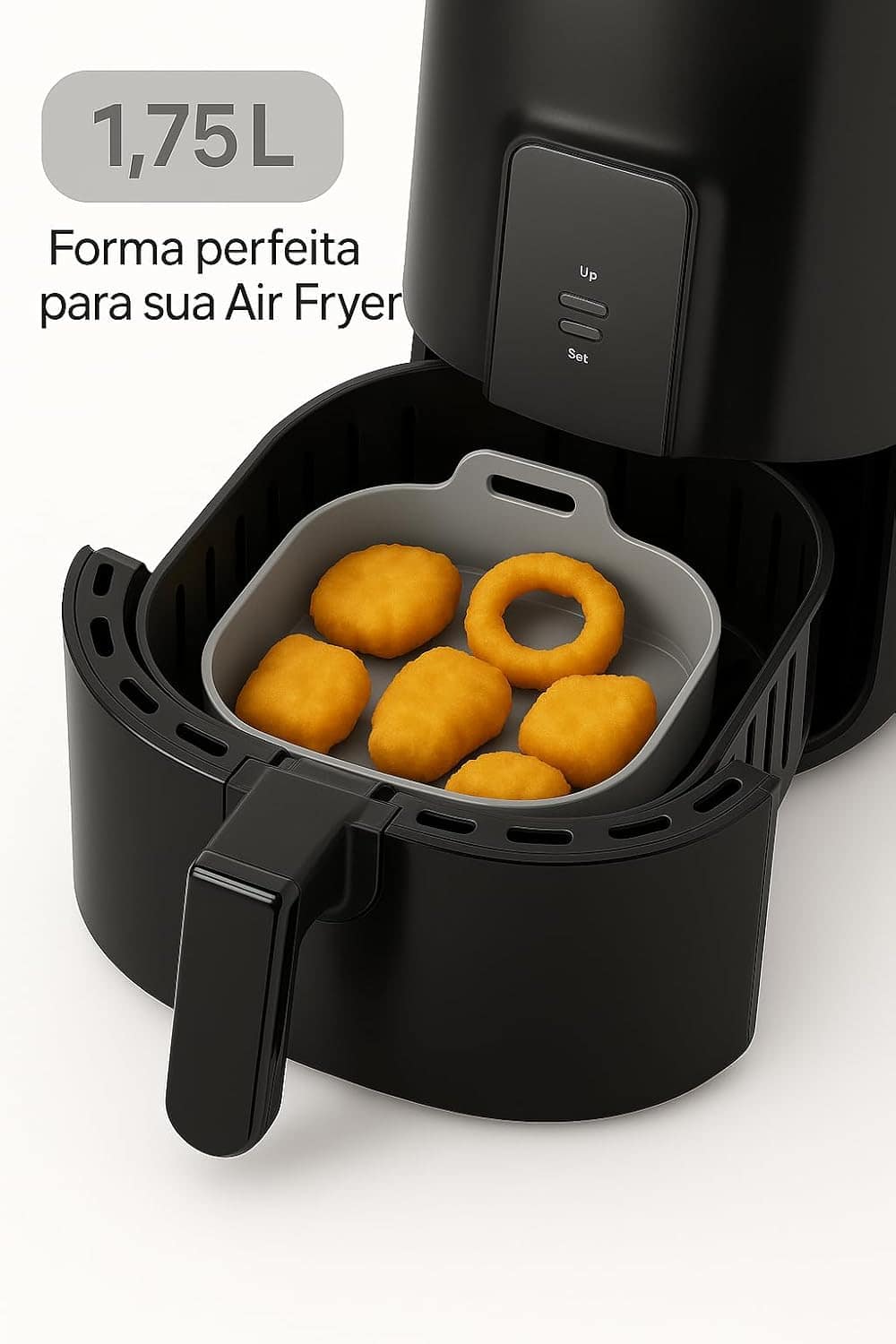 Forma de Silicone Quadrada Premium para Air Fryer 3 a 5 Litr... | É bom mesmo? Descubra antes de comprar - Image 3