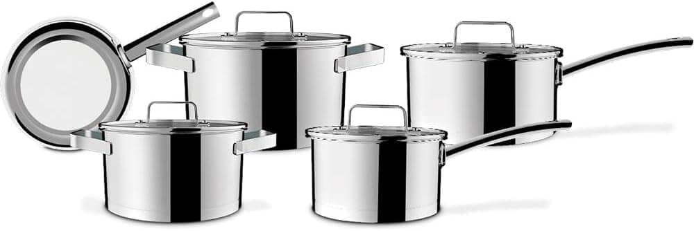 Jogo de Panelas 5 peças Palazzo, Fundo Triplo, Brinox, Aço I...