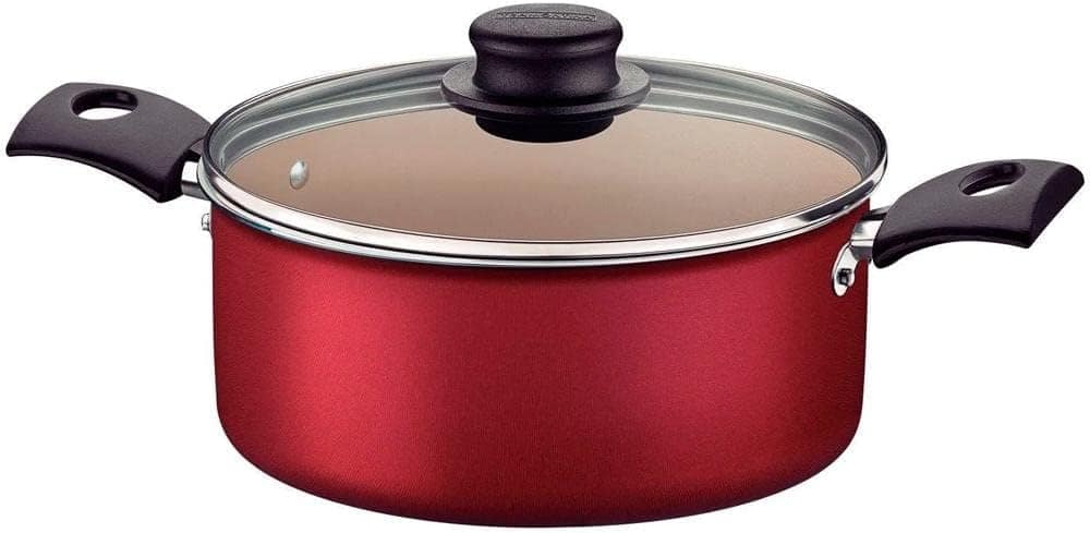 Caçarola de alumínio com revestimento interno de antiaderent...