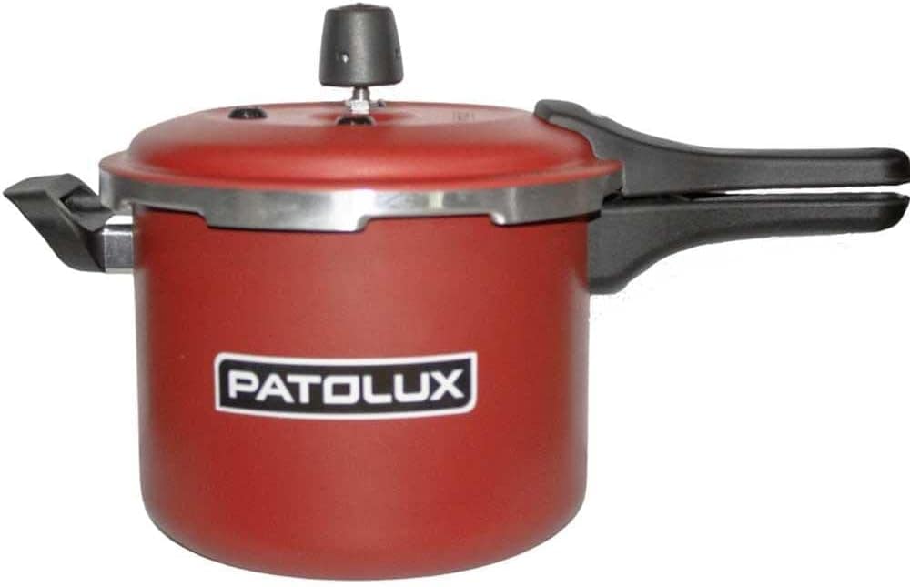 Panela Pressão Patolux 5,0L Fecho Externo Antiad - Vermelho