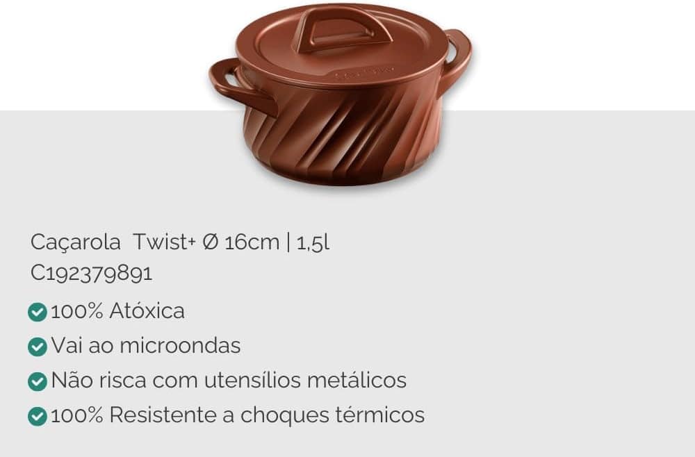 Ceraflame Conjunto Twist+ 4 Peças (Indução) - Cobre - Image 9