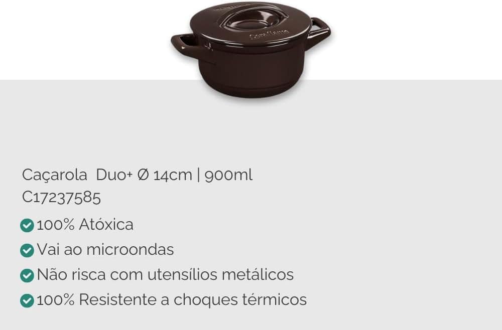 Ceraflame Conjunto Duo+ 4 Peças - Chocolate - Image 6