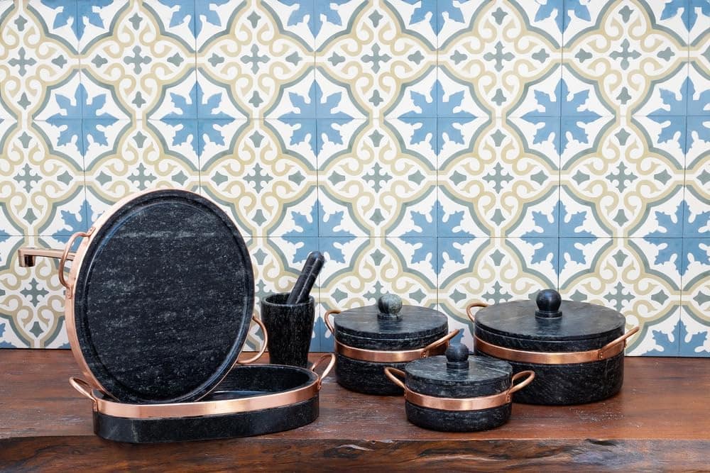 Jogo de Panelas Pedra Sabão Premium 6 peças