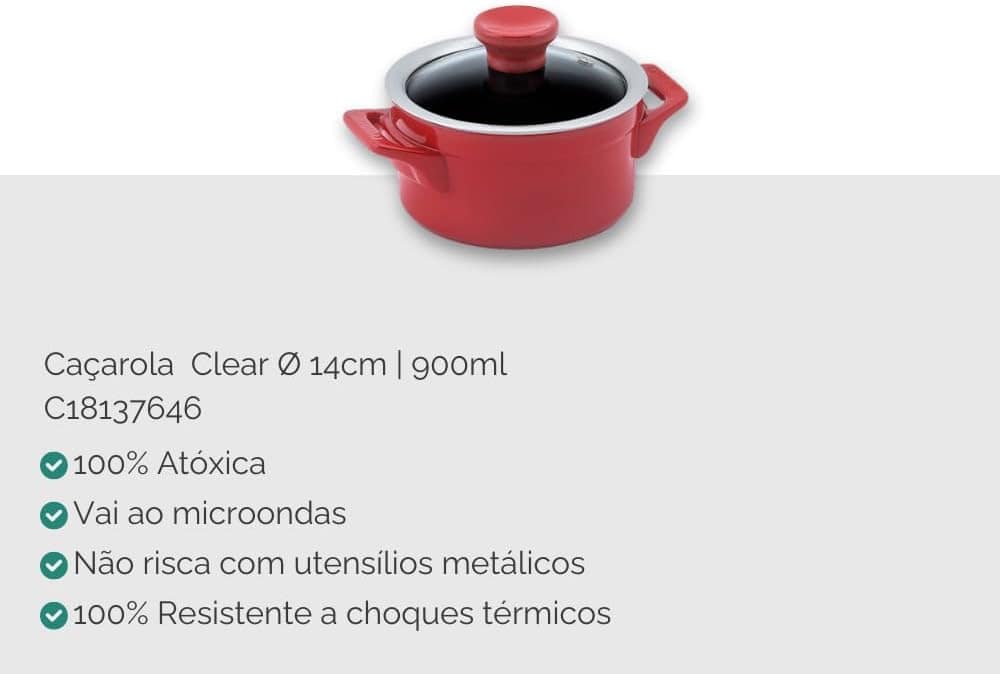 Ceraflame Conjunto Panelas de Cerâmica Clear 5 Peças Pomodor... - Image 7