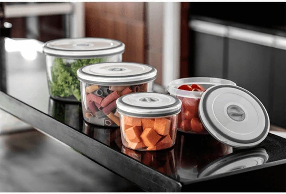 Electrolux - Kit Potes de Plástico Hermético, Redondo, Trans... - Image 3