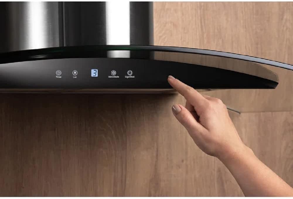 FISCHER COIFA DE PAREDE TALENT DIGITAL TOUCH 90CM AÇO/VIDRO ... - Image 4