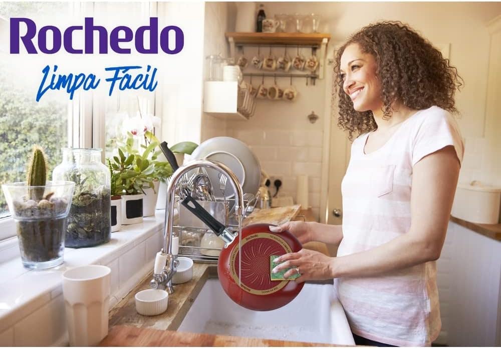 Frigideira Francesa Rochedo Limpa Fácil Vermelho 22cm - Image 7