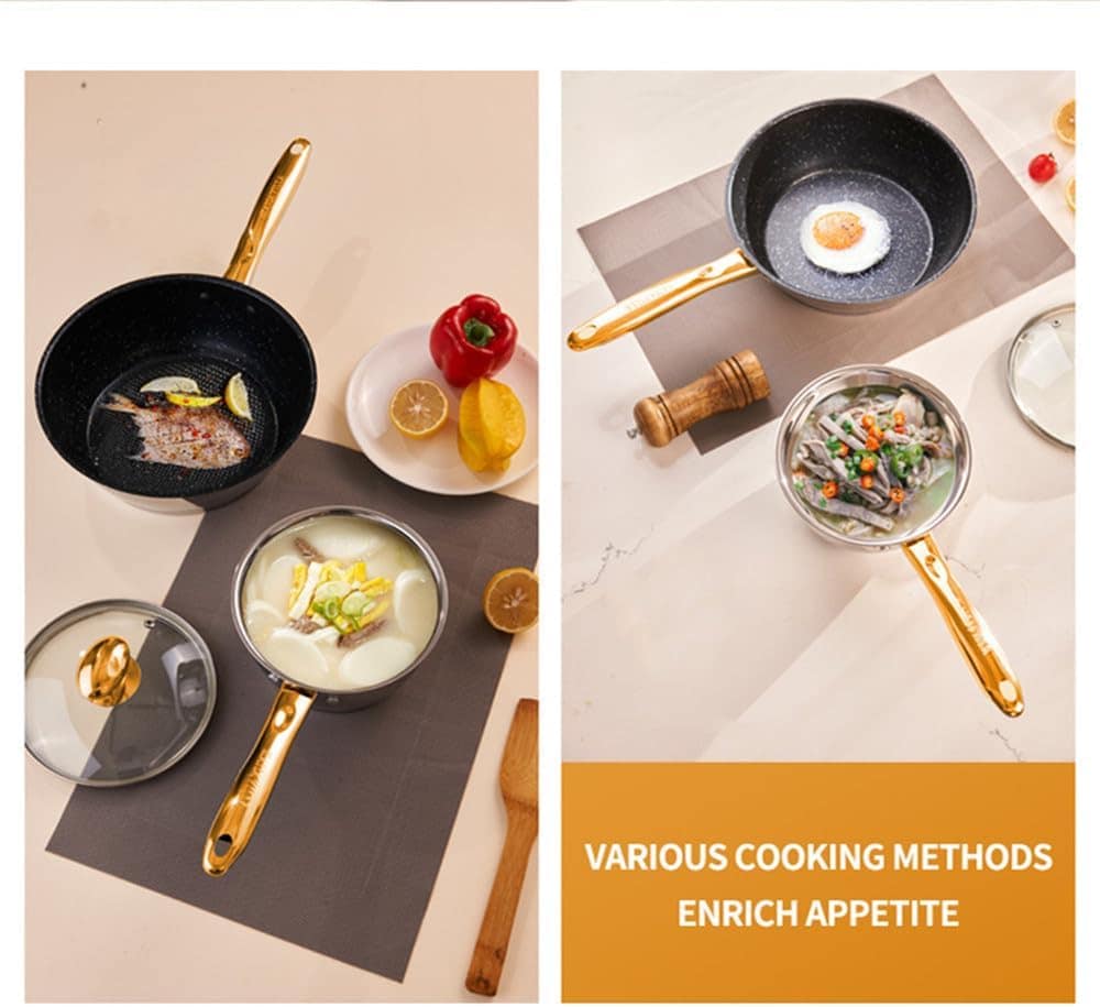 Conjunto de panelas de aço inoxidável, utensílios de cozinha... - Image 5