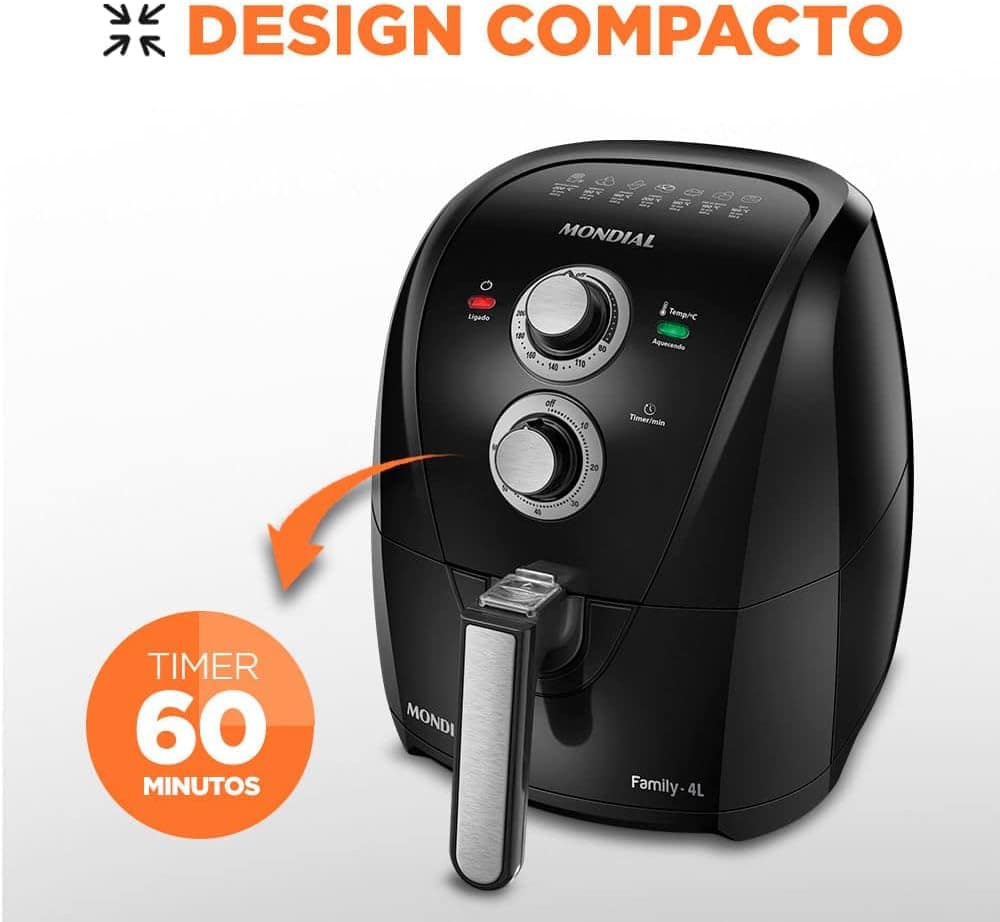Fritadeira Sem Óleo Air Fryer 4 Litros AFN-40-LE Mondial AIR... | É bom mesmo? Descubra antes de comprar - Image 4