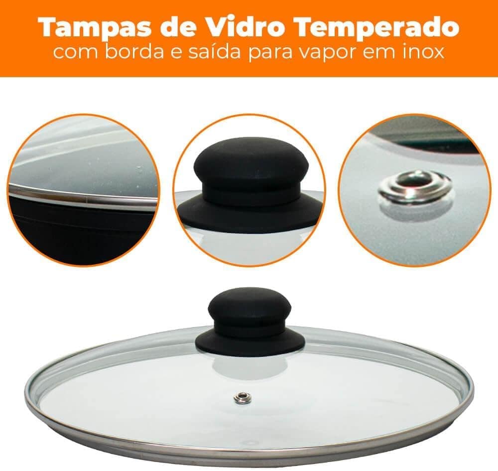 Jogo de Panelas de Indução Antiaderente Cerâmica Incanto Pre... - Image 2