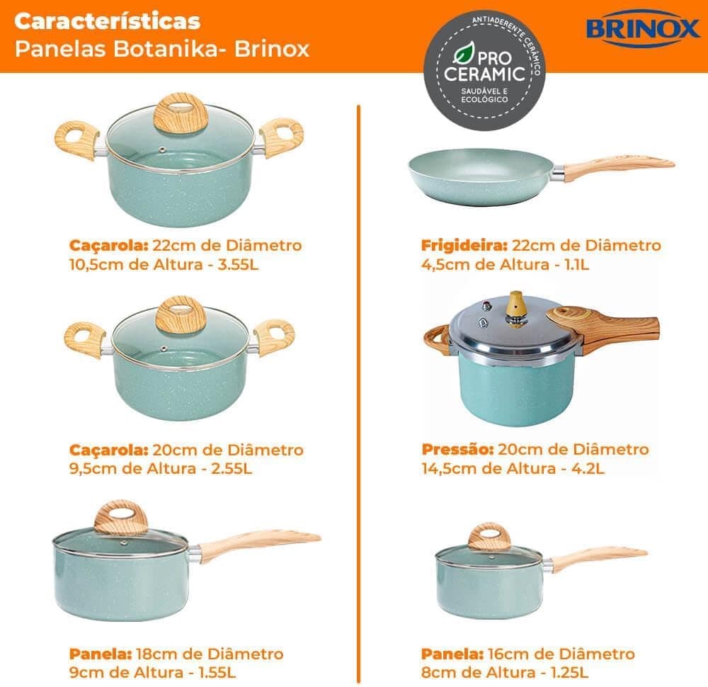 Jogo de Panelas de Indução Com Panela de Pressão CeramicLife... - Image 7