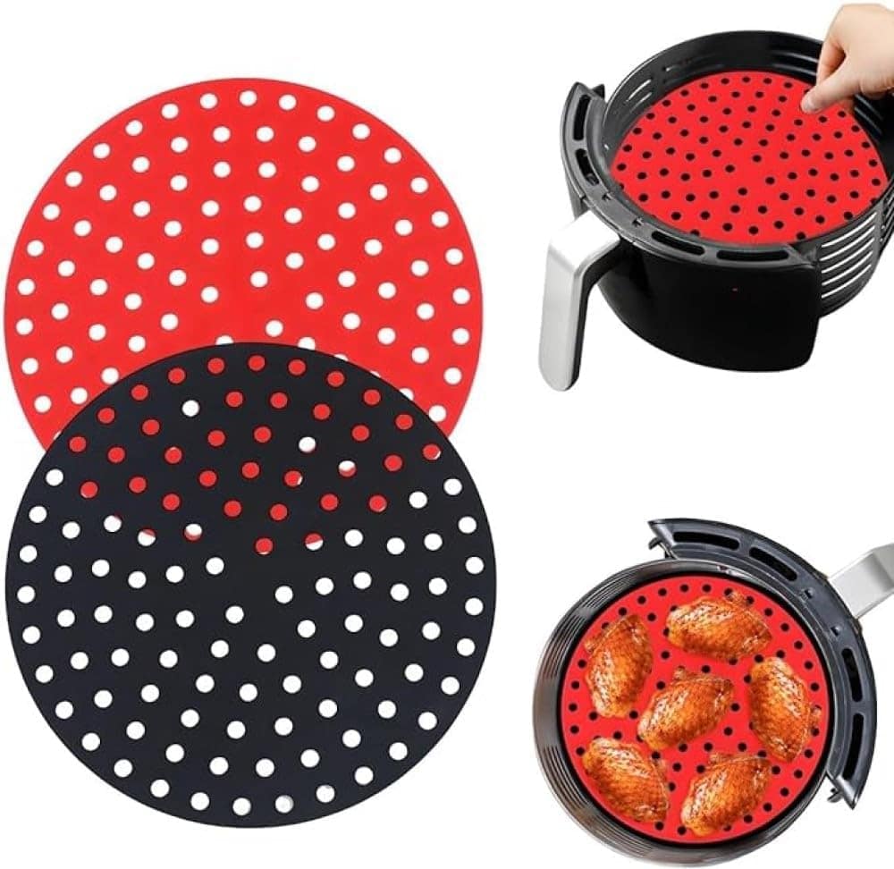 Tapete Forro Redondo de Silicone Antiaderente Para Cozimento...