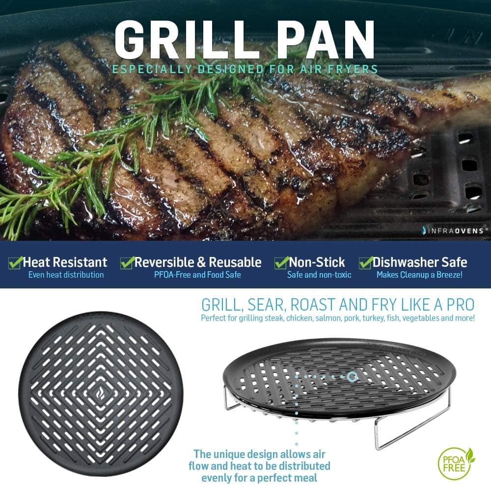 Conjunto de grelha Air fryer de 20 cm compatível com Costway... | É bom mesmo? Descubra antes de comprar - Image 3