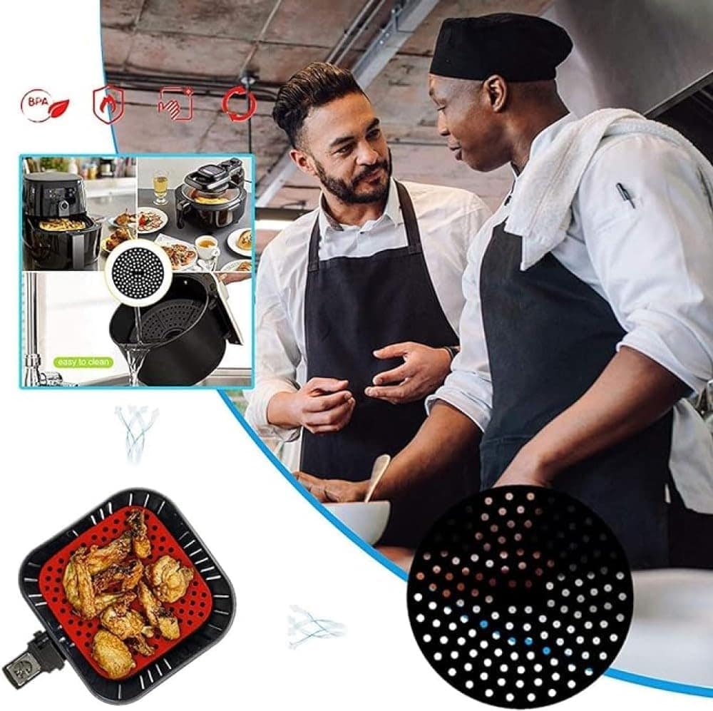 Tapete Forro Redondo de Silicone Antiaderente Para Cozimento... - Image 5