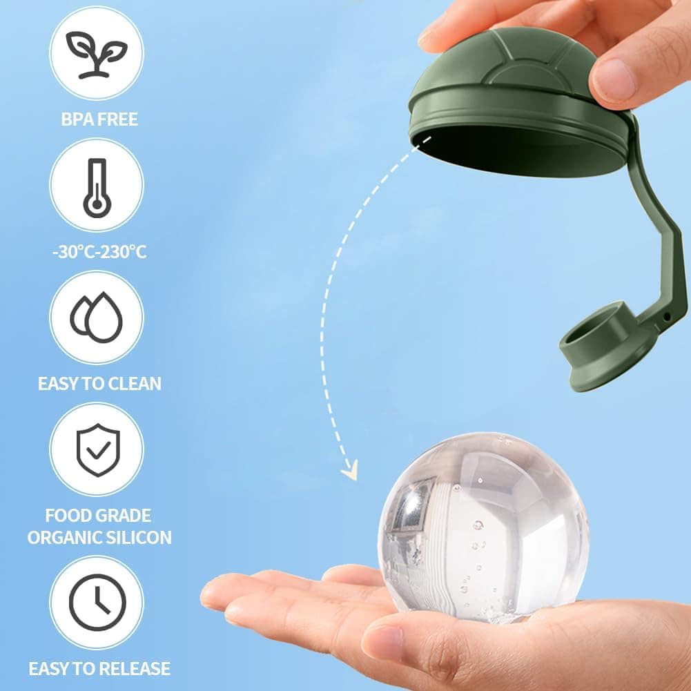 Molde grande para fazer bolas de gelo para uísque – Conjunto... - Image 6