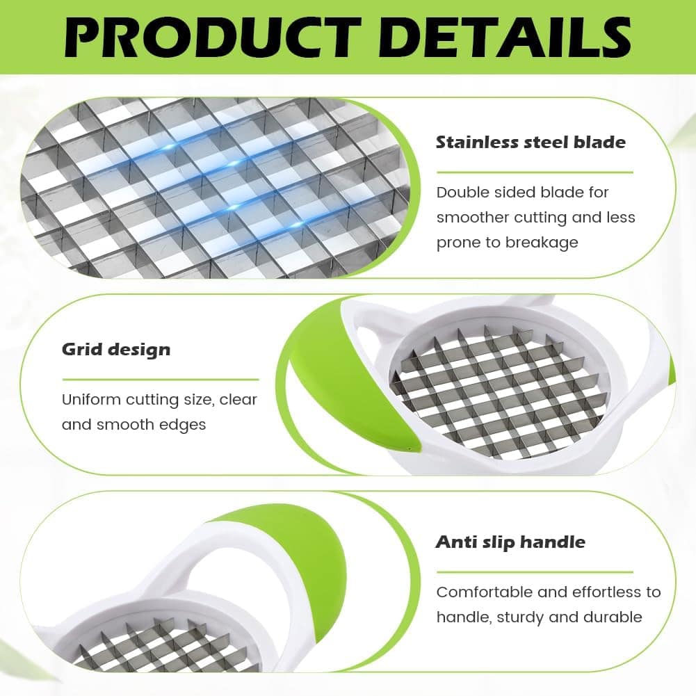 Cortador de batatas fritas, cortador de legumes multiuso de ... - Image 3