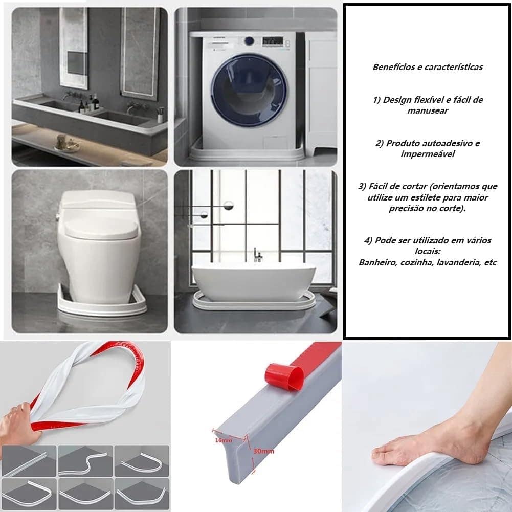 Barreira Retenção Água barragem impermeável Pia Cuba Cozinha... - Image 3