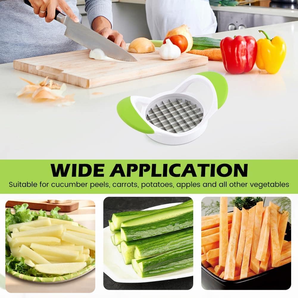 Cortador de batatas fritas, cortador de legumes multiuso de ... - Image 8