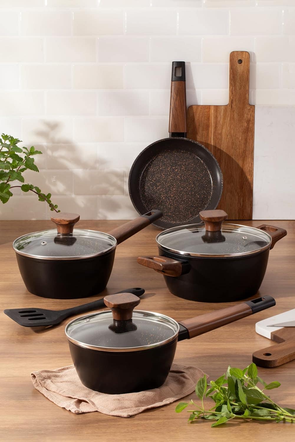 Mimo Style Conjunto de 4 Panelas Studio Cook Black Indução - Image 2