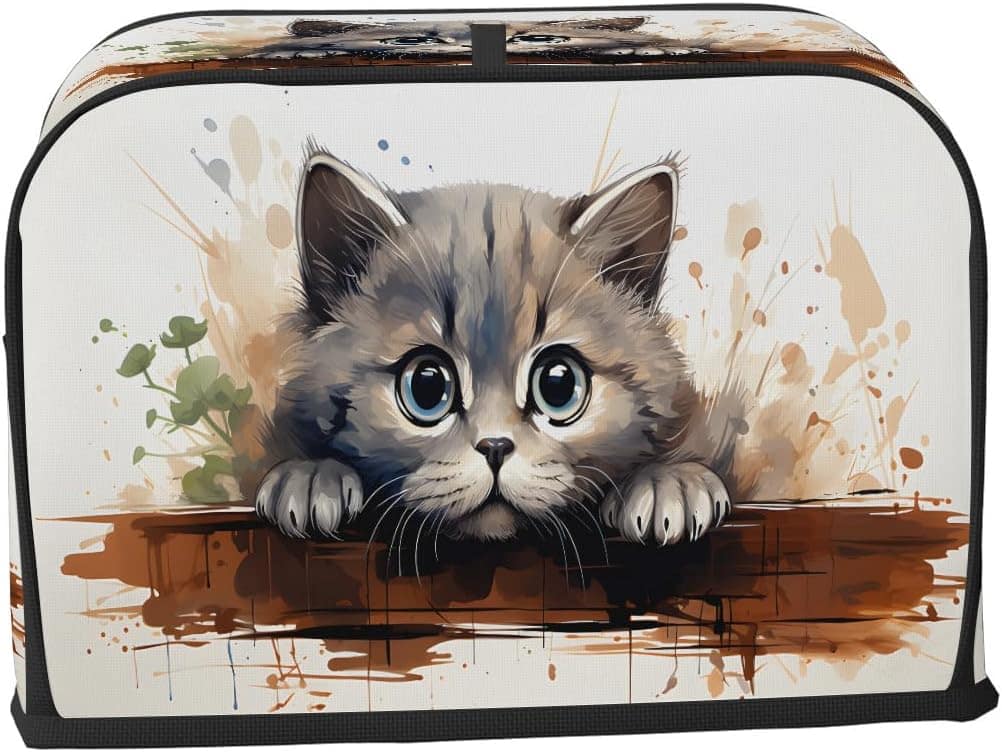 Capa para torradeira com 4 fatias, adorável gato, gatinho, r... - Image 2