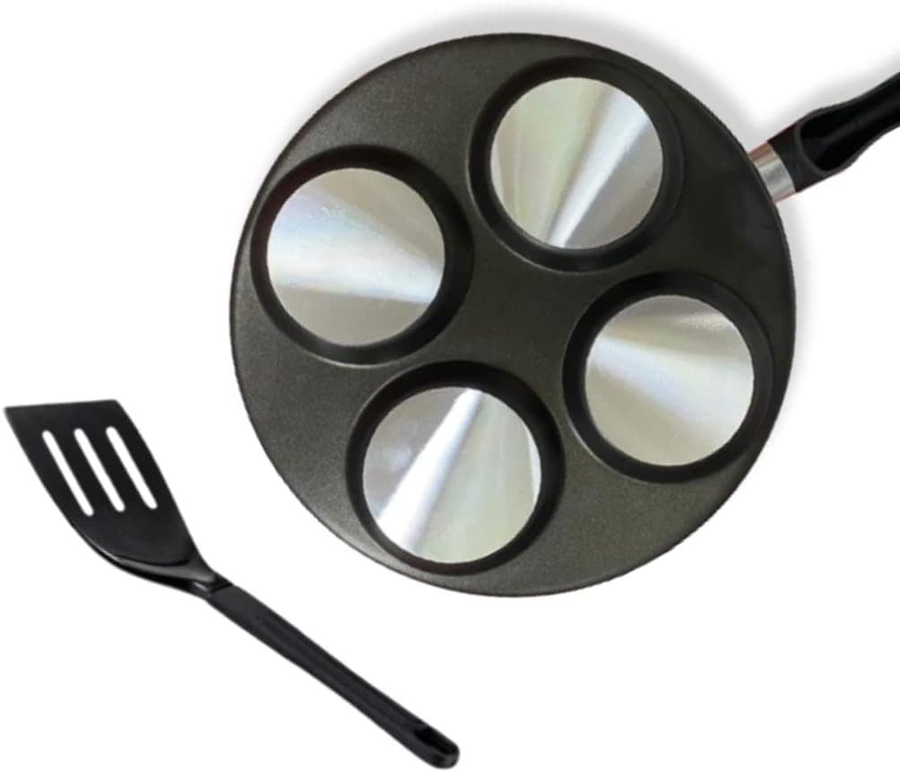 Frigideira Gourmet 4 Ovos 26cm Antiaderente Preta com Tampa ... - Image 6