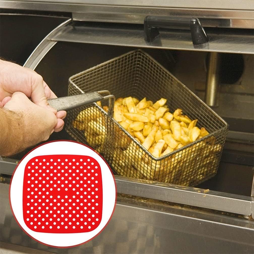 HEMOTON 2 peças de forros de fritadeira a ar perfurada reuti... - Image 8