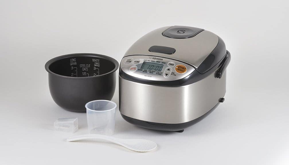 Zojirushi Panela de arroz e aquecedor Micom NS-LGC05XB, 3 xí... - Image 4