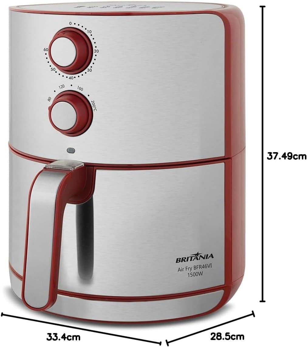 Fritadeira Air Fry Britânia BFR46VI Antiaderente 4,6L 1500W ... | É bom mesmo? Descubra antes de comprar - Image 10