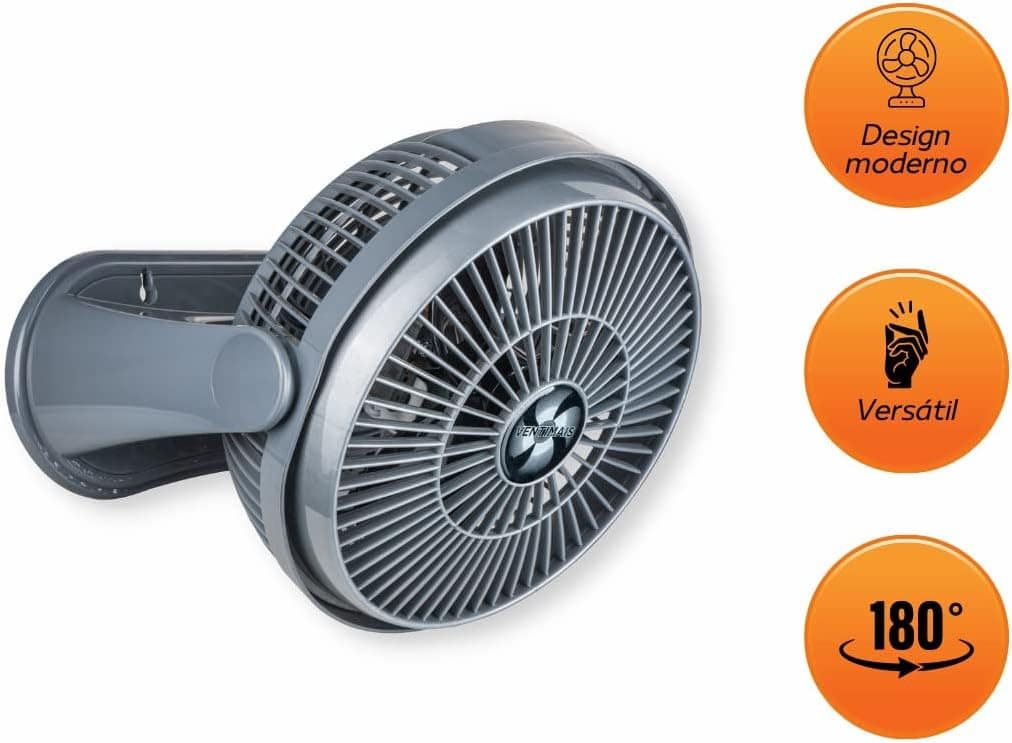 CIRCULADOR DE AR 25CM CINZA PRATA 127V VENTIMAIS - Image 4