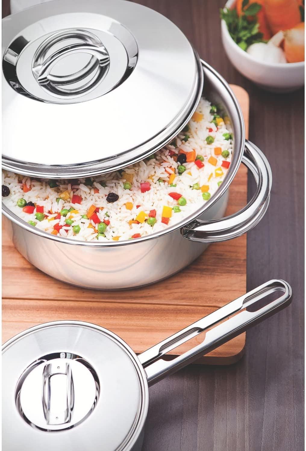 Jogo de Panelas Tramontina Solar em Aço Inox com Fundo Tripl... - Image 7