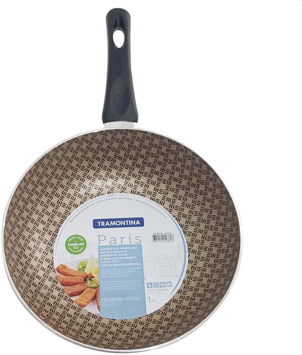 Frigideira Funda Alumínio Antiaderente Paris Vermelha Tramon... - Image 5