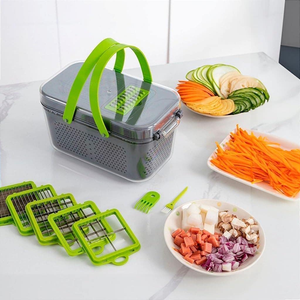 Conjunto Cortador e Ralador de Vegetais Com 22 Peças - Ideal... - Image 2