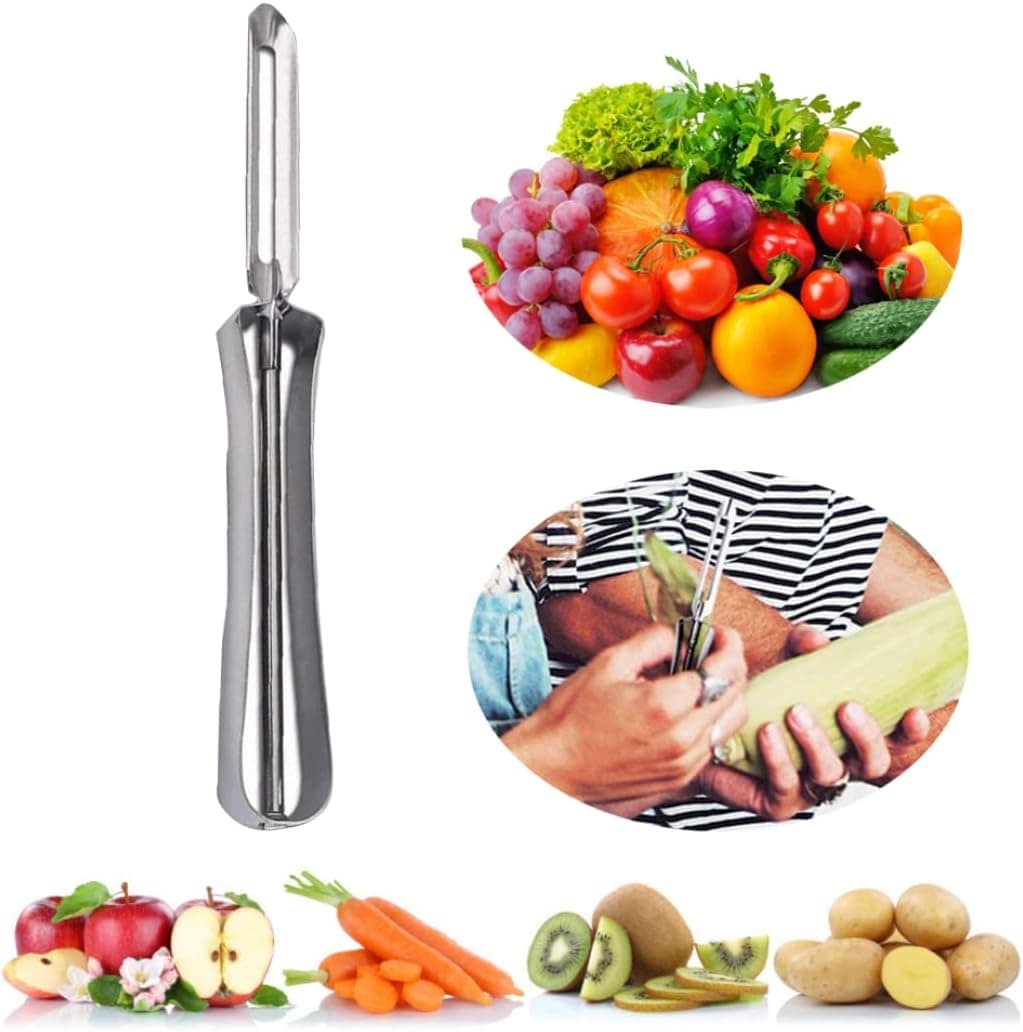 Descascador de batata rotativo, descascador de legumes de aç... - Image 3