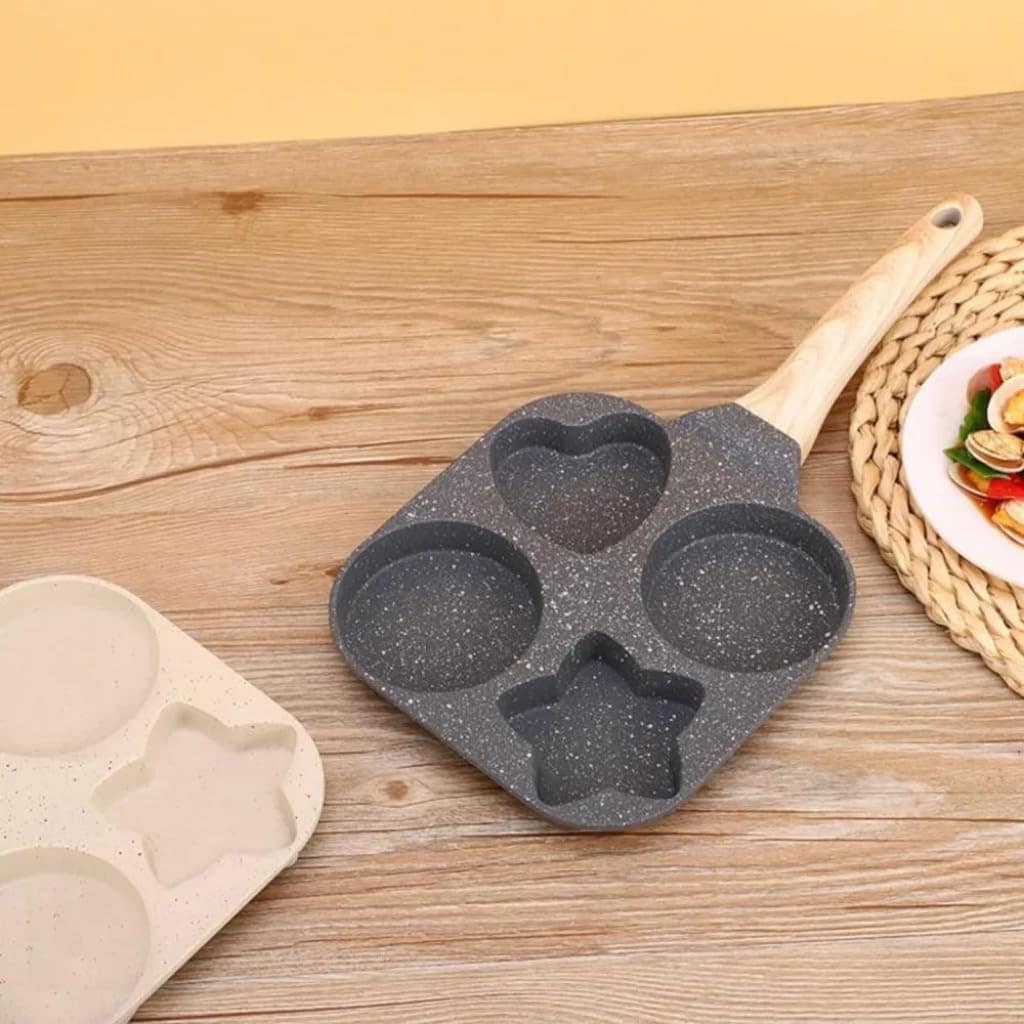 Frigideira Multiuso Antiaderente 4 em 1 Bocas Fritar Ovo Lan... - Image 2