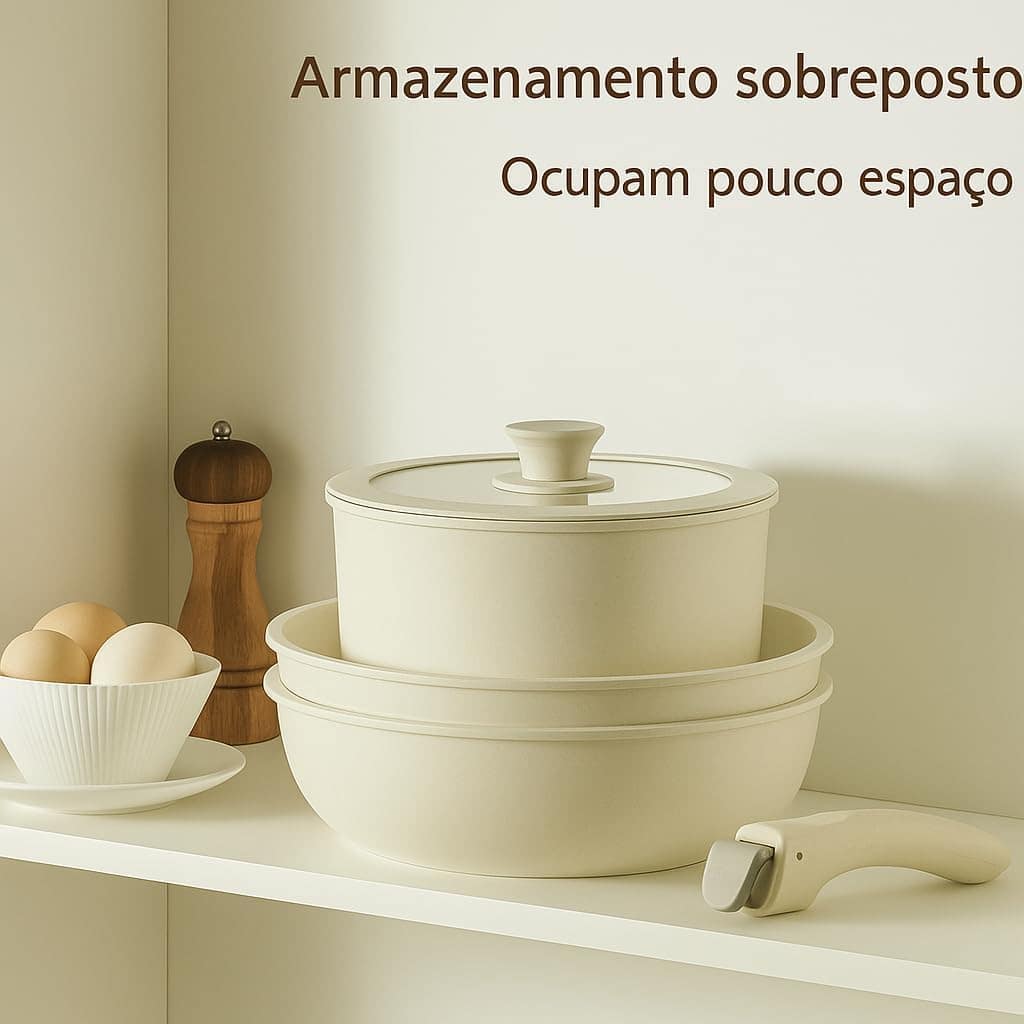 Conjunto de Panelas Antiaderentes com Cabo Removível. Vai do... - Image 7