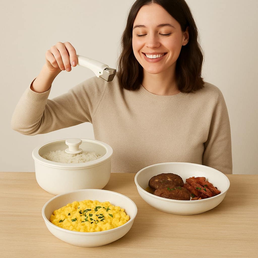 Conjunto de Panelas Antiaderentes com Cabo Removível. Vai do... - Image 9