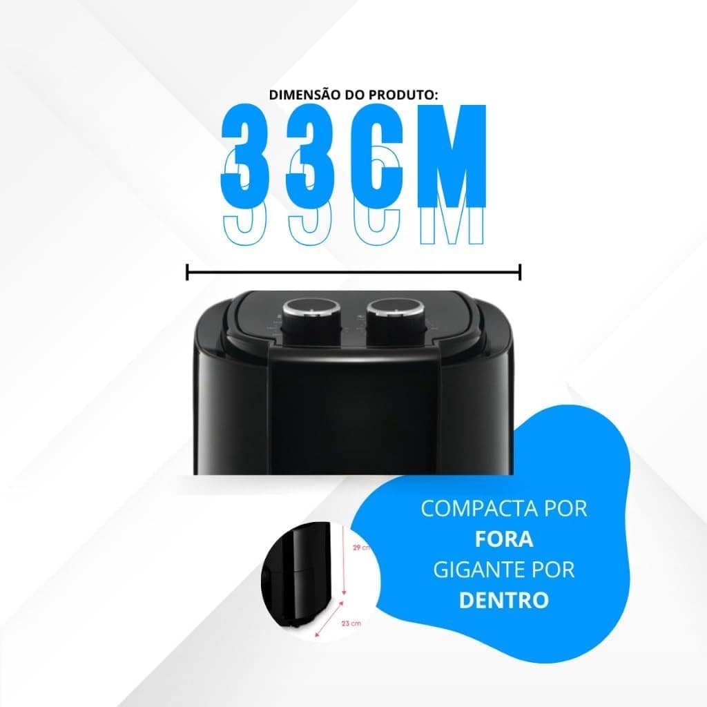 Fritadeira Eletrica Air Fryer 3.5 Litros 1400w 3.5 Litros 12... | É bom mesmo? Descubra antes de comprar - Image 6