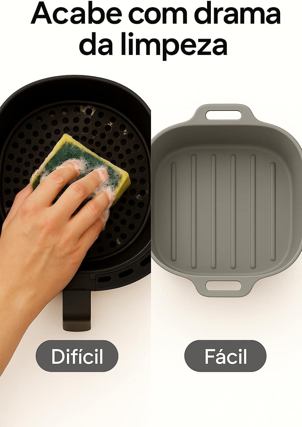 Forma de Silicone Quadrada Premium para Air Fryer 3 a 5 Litr... | É bom mesmo? Descubra antes de comprar - Image 5
