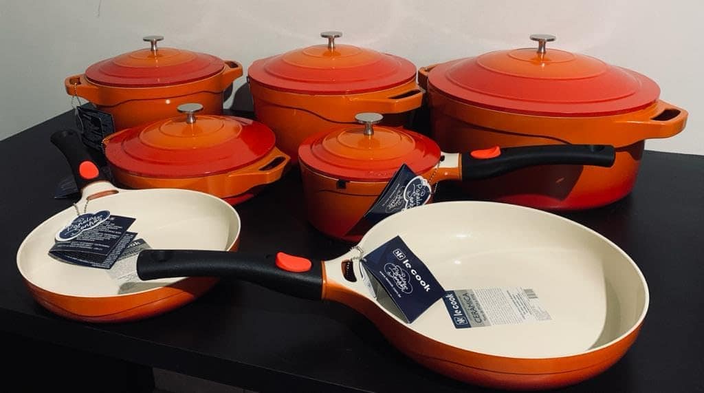 Jogo De Panelas Le Cook Revestimento Cerâmico 7 Peças - Image 3