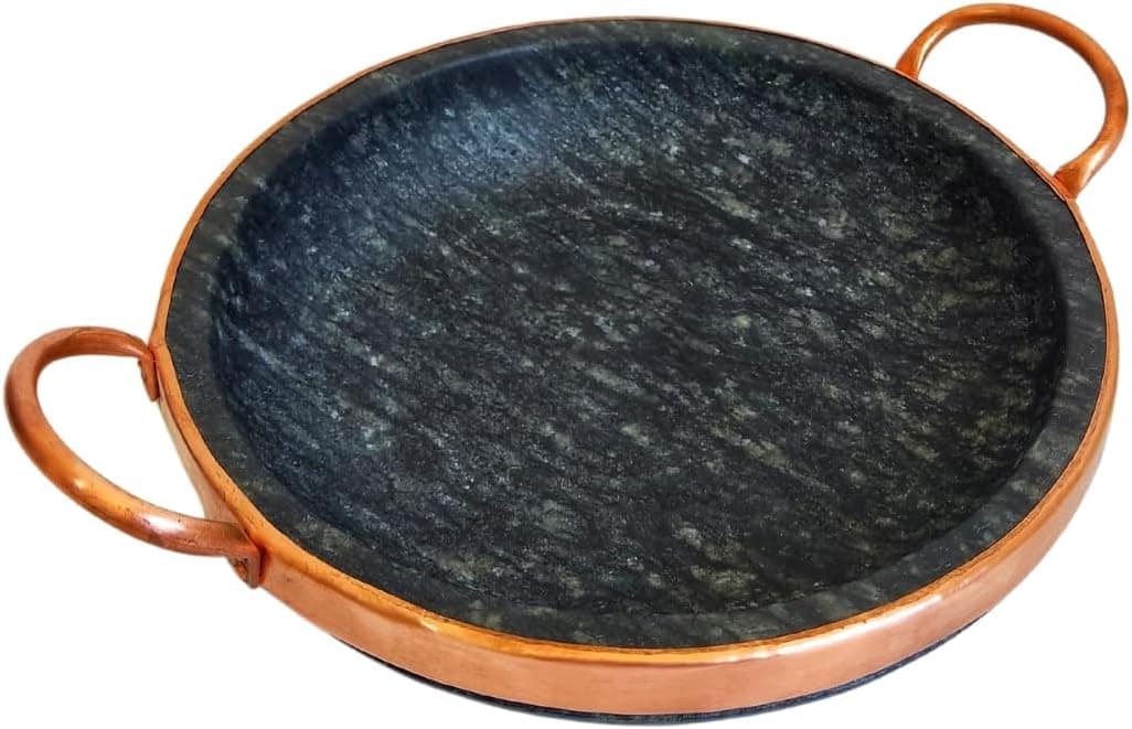 Frigideira Fritadeira Pedra Sabão 22 cm Sem Tampa Alça Cobre... - Image 5