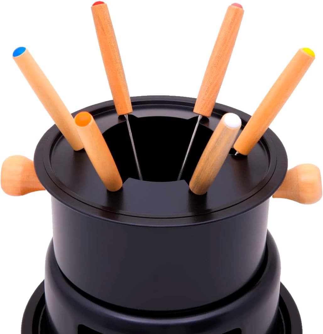 Mimo Style Conjunto Para Fondue 16cm na Cor Preta, Feito em ...