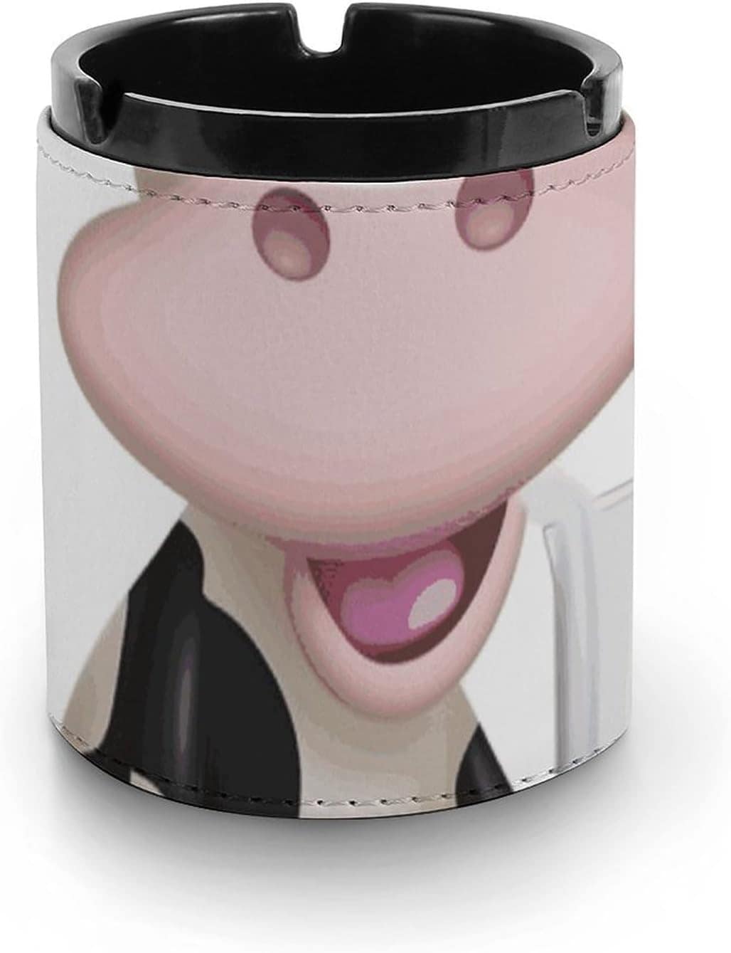 Cinzeiro de couro de vaca leiteira de desenho animado para c...