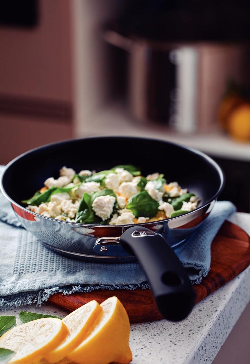 Frigideira Tramontina Solar Silicone Rasa em Aço Inox Fundo ... - Image 4