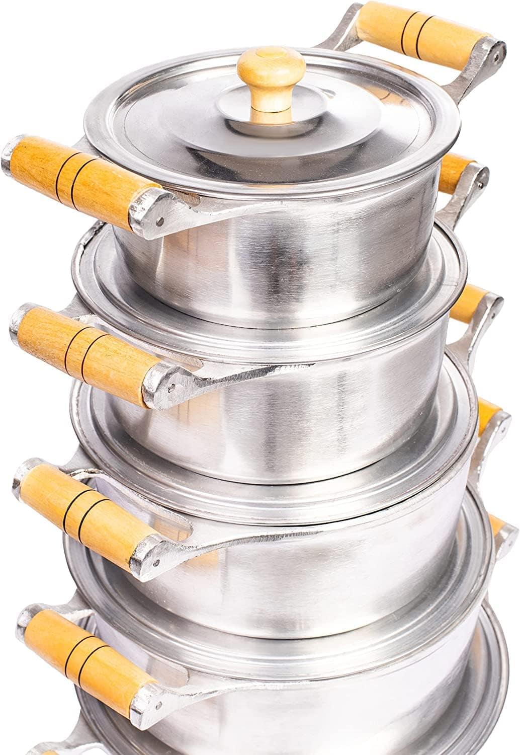 Conjunto Jogo 5 Panelas Alumínio Fundido Com Frigideira Cald... - Image 5