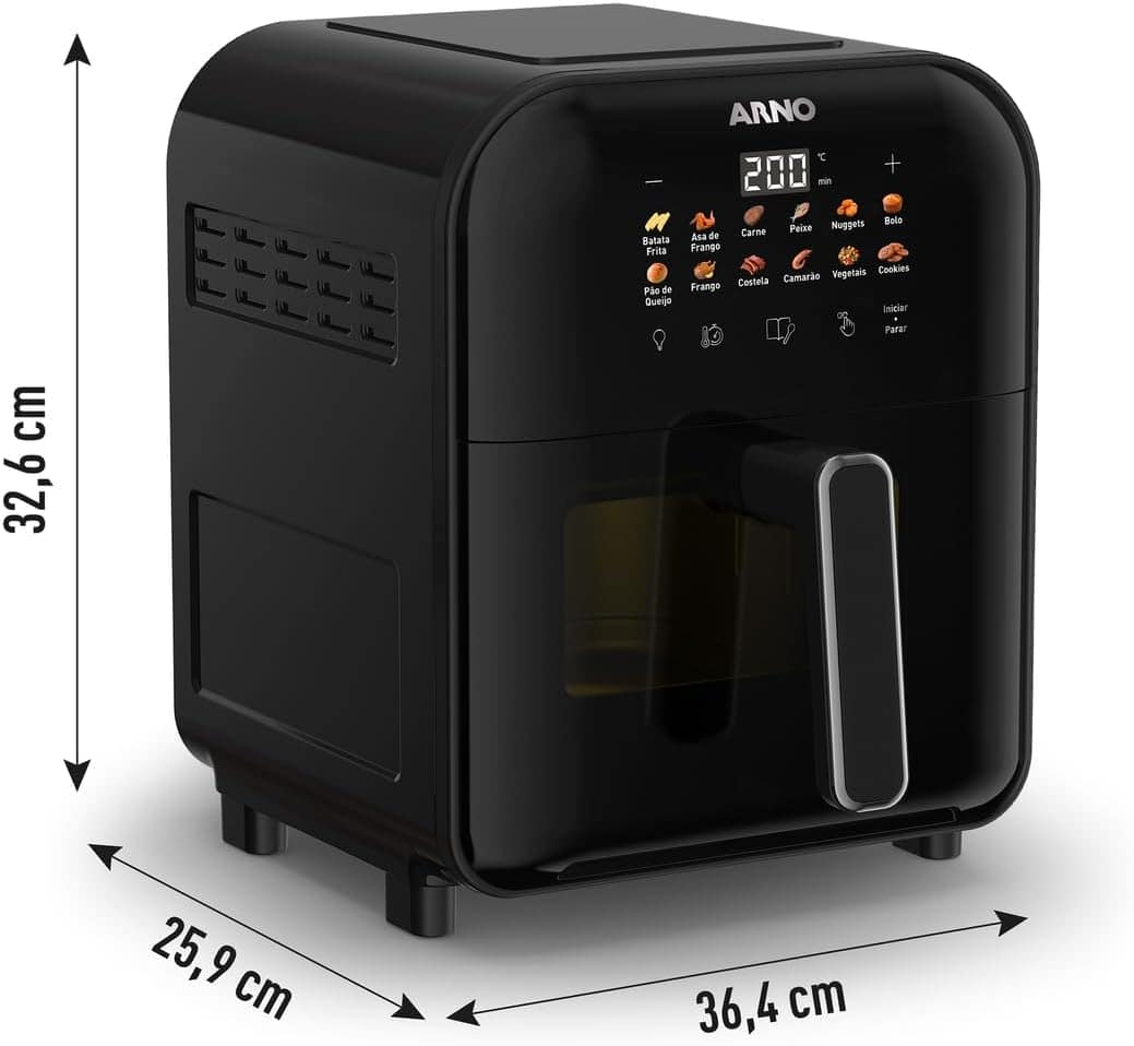 Fritadeira Sem Óleo Air Fryer Arno Easy Fry Turbo 6L AFI6, 1... | É bom mesmo? Descubra antes de comprar - Image 10
