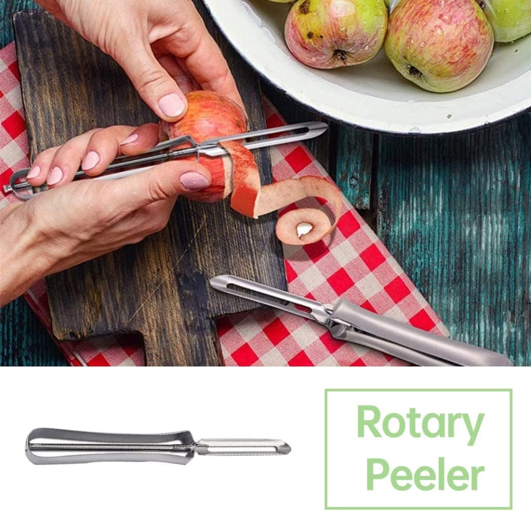 Descascador de batata rotativo, descascador de legumes de aç... - Image 6